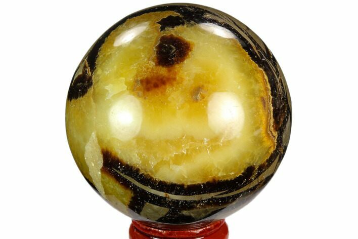 Polished Septarian Sphere - Madagascar #122903